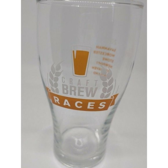 2018 Craft Brew Races Commemorative Event Beer Glass 5K Run Beer Festival Set 2 - Picture 8 of 9